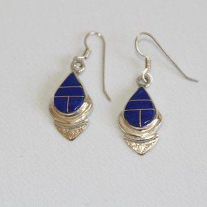 Ervin Hoskie Sterling Silver Lapis Lazuli Earrings